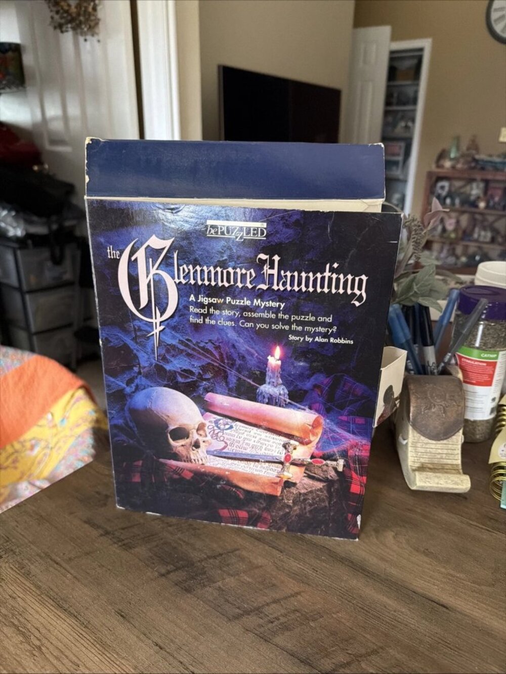Vintage BePuzzled Mystery Story Jigsaw Puzzle "Glenmore Haunting" 1992